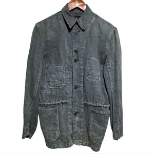 Ralph Lauren RRL Engineer Coat in Faded Herringbone Size Small
